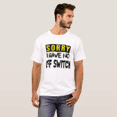 オフスイッチ付きライトシャツなし Tシャツ (正面フル)