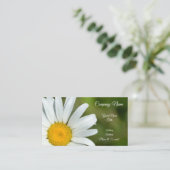 オフセットのデイジーの花の名刺 名刺 (スタンド正面)