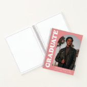 オフセットアーチピンク写真卒業ゲストブック ノートブック (内部)