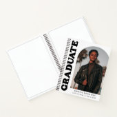 オフセットアーチブラック&ホワイト卒業ゲストブック ノートブック (内部)