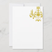 オフセットグランド社交ダンス誕生日招待状(金ゴールド) 招待状 (裏面)