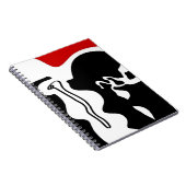 オフセットチャンバー：抽象芸術ブラック、ホワイト、レッド ノートブック (右側)