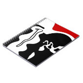 オフセットチャンバー：抽象芸術ブラック、ホワイト、レッド ノートブック (左側)