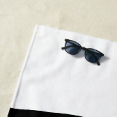 オフセットチャンバー：抽象芸術ブラック、ホワイト、レッド ビーチタオル (インサイチュ)