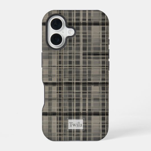 オフセットモダングレー iPhone 16ケース (裏面)