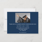 オフセンター番号 – 3x5卒業のお知らせ 招待状 (裏面)