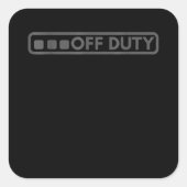 オフデューティに最適な警察・軍・法執行機関の方々 スクエアシール (正面)