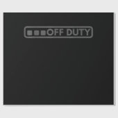 オフデューティに最適な警察・軍・法執行機関の方々 ラッピングペーパー (フラット)
