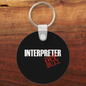 オフデューティインタープリター暗 キーホルダー (正面)