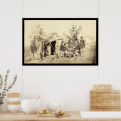 オフデューティドラマー少年トランプ1862 ポスター (キッチン)