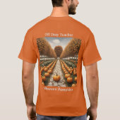 オフデューティ先生ハロウィンカボンプキンスTシャツ Tシャツ (裏面)