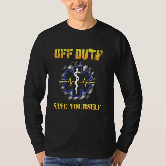 オフデューティ自救身911エムエム救急医療隊員 Tシャツ (正面)