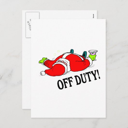 オフデューティ飲サンタ シーズンポストカード (正面/裏面)