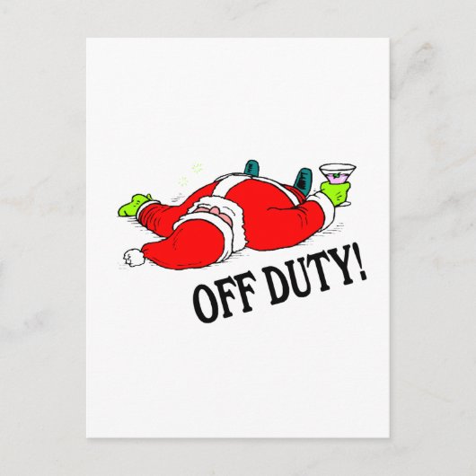 オフデューティ飲サンタ シーズンポストカード (正面)