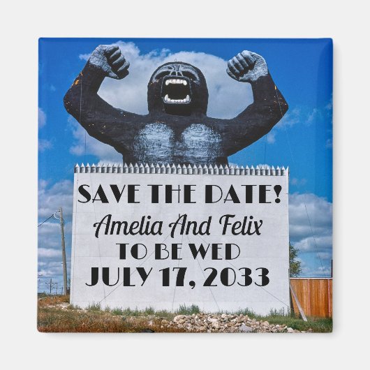 オフバ結婚イユニークトのおもしろい結婚の結婚の マグネット (正面)