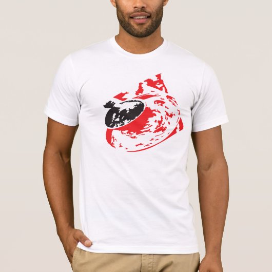 オフビートな渦巻き Tシャツ (正面)