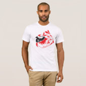 オフビートな渦巻き Tシャツ (正面フル)