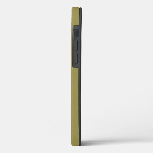 オフビート無地のグリーン名前をカスタムする Case-Mate iPhoneケース (裏面 / 左)