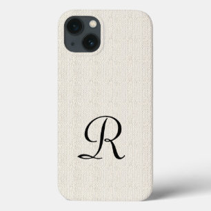 オフフェイクホワイトバ素朴ーラップモノグラム iPhone 13ケース