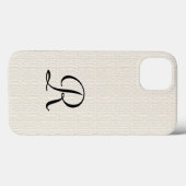 オフフェイクホワイトバ素朴ーラップモノグラム Case-Mate iPhoneケース (裏面 (横))