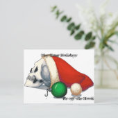 オフフックの状態のホリデーカード シーズンポストカード (スタンド正面)