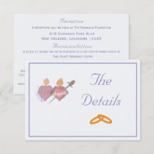 オフホワイトとパステルブルーの二つのハート カトリック結婚式