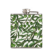 オフホワイトのオリーブの枝 フラスク (裏面)