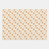 オフホワイトのコーヒーカップ ラッピングペーパーシート (正面3)