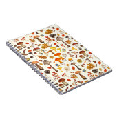 オフホワイトの野生のキノコ ノートブック (右側)