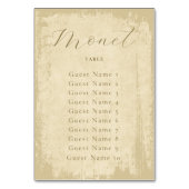 オフホワイトエッジグランジテーブル名の座席表 テーブルナンバー (裏面)