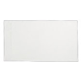 オフホワイトキングサイズ心地よい標準ピローケース 枕カバー (裏面-左)