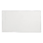 オフホワイトクローバーパターン 枕カバー (裏面)