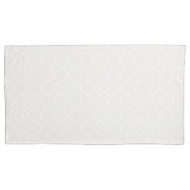 オフホワイトクローバーパターン 枕カバー