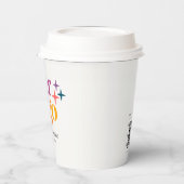 オフホワイトシンプルロミニマルゴ 紙コップ (左)