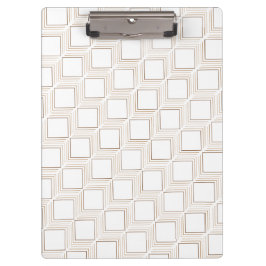 オフホワイトタンブル正方形クリップボード クリップボード