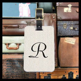 オフホワイトテクスチフェイクュルバーラップモノグラムバッグ ラゲッジタグ