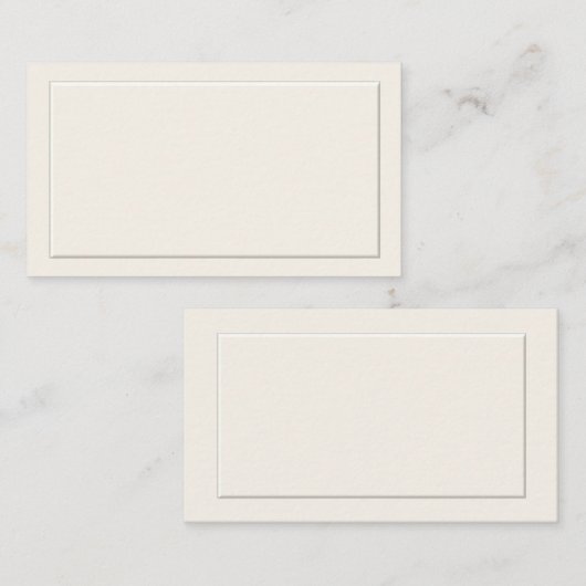 オフホワイトフォーマル座席表 プレイスカード (正面/裏面)