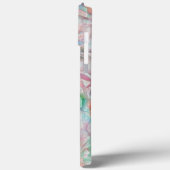 オフホワイト上の色付きテクスチャのスクラッチされたピクセル Case-Mate iPhoneケース (裏面 / 左)