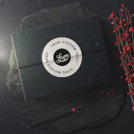 オフホワイト会社ロゴビジネスブランドカスタム ラウンドシール