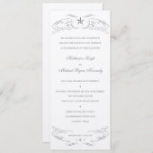 オフホワイト感じ紙ローンスター結婚式招待状 招待状 (正面/裏面)