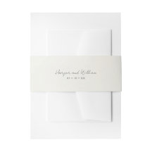 オフホワイト結婚式招待状