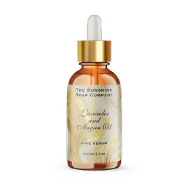 オフホワイト金ゴールド防水化粧品ドロッパーボトル ラベル