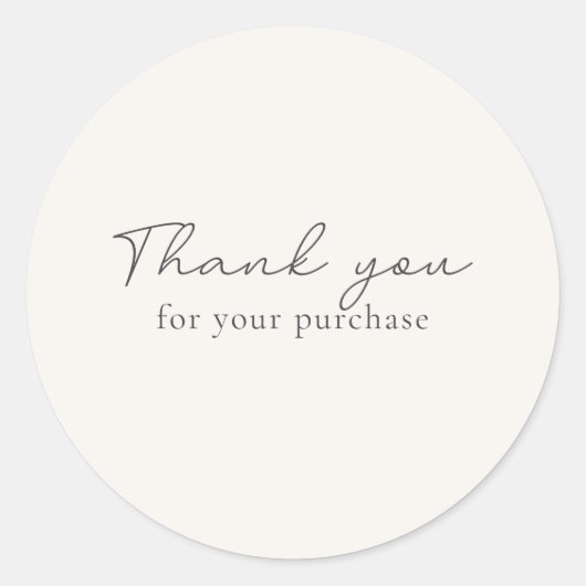 オフホワイト、ウォームホワイトご購入ありがとうございます ラウンドシール (正面)