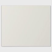 オフホワイト、クリーミーカラーミニマリスト ラッピングペーパー (フラット)