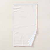 オフホワイト、ミルクホワイト、暖かいホワイト バスタオルセット (ハンドタオル)