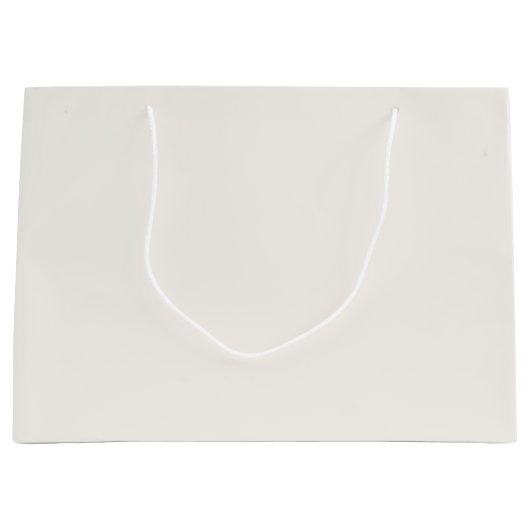 オフホワイト、ミルクホワイト、暖かいホワイト ラージペーパーバッグ (正面)