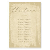 オフホワエレガントイトのグランジ割り当て テーブルナンバー (正面)