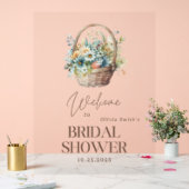 オフマーケットの花嫁シャワー, フラワーブライダルシャワー アクリルサイン (ウェディング)