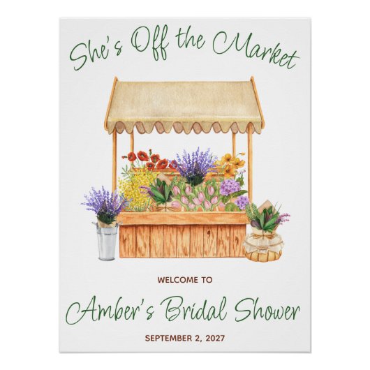 オフマーケットの花嫁歓迎 ポスター (正面)