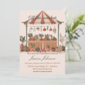 オフマーケットの農家 ブライダルシャワーの招待状 招待状 (スタンド正面)